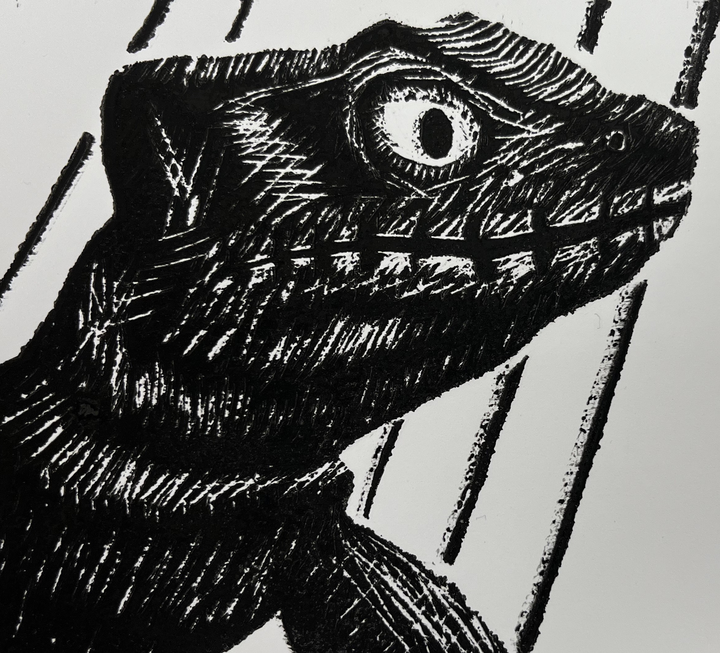 Gecko Woodcut (Emmet 2025)